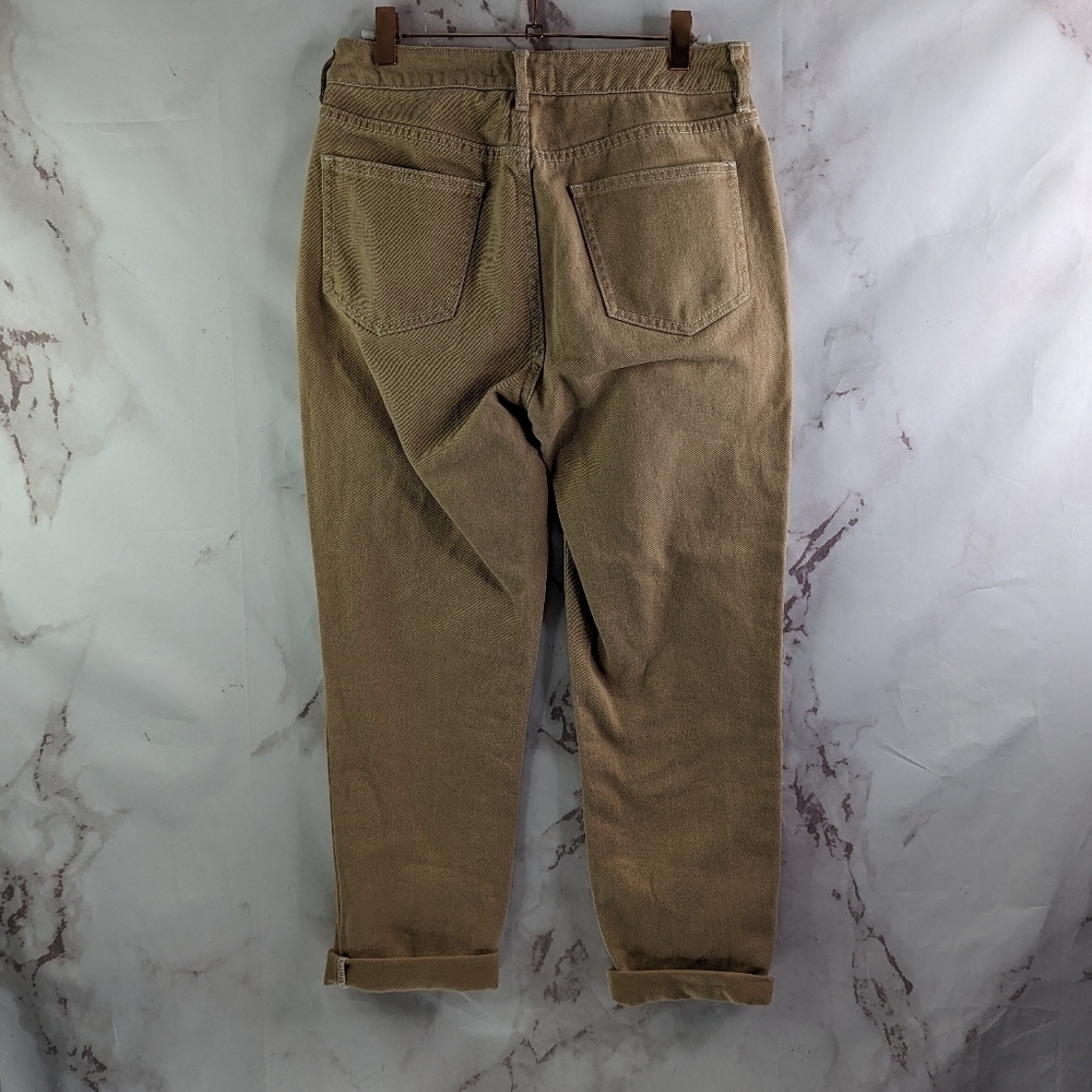 Pacsun Jeans Womens 26 Mom High Rise Brown Tan Denim Carpenter Mechanic
